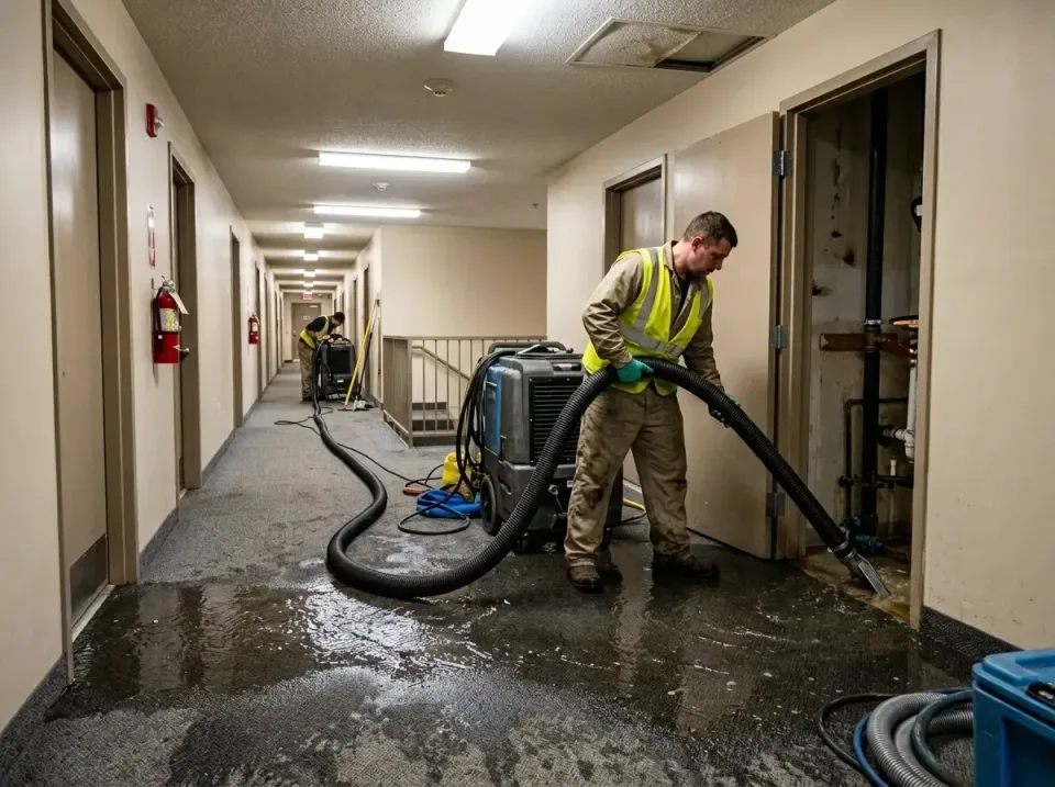 multi-unit-apartment-hallway-f-005 — frequently asked questions, Emergency Burst Pipe Water Extraction & Removal in Beattyst…
